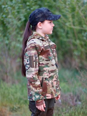 Детская толстовка тактическая флисовая с капюшоном "Scout" Multicam 76655111 фото