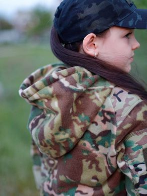 Детская толстовка тактическая флисовая с капюшоном "Scout" Multicam 76655111 фото