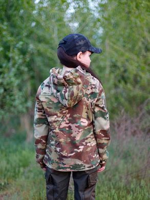 Детская толстовка тактическая флисовая с капюшоном "Scout" Multicam 76655111 фото