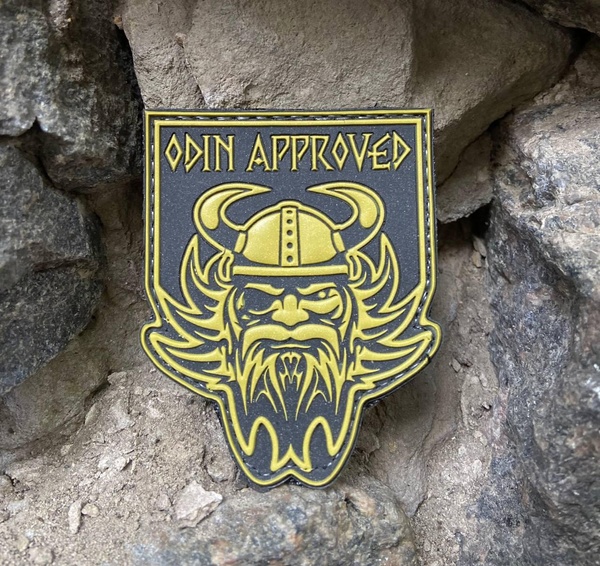 ПВХ шеврон “Odin approved”bk/cb