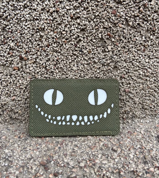 Шеврон «Smiling cat» lasercut od-gl