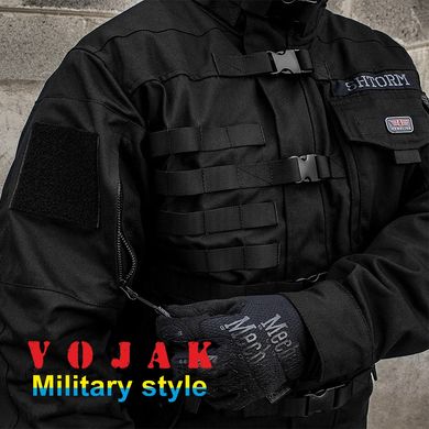 Куртка тактична "SHTORM" BLACK (Мембрана + Фліс + Ода)