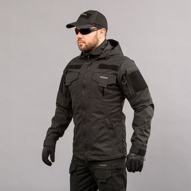 Куртка тактична "ANTITERROR II" BLACK (Мембрана) 1194551356 фото