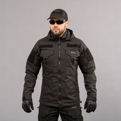 Куртка тактична "ANTITERROR II" BLACK (Мембрана) 1194551356 фото