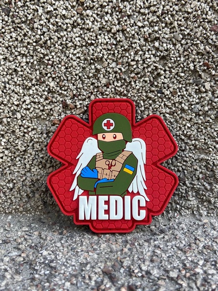 ПВХ шеврон «Medic» red