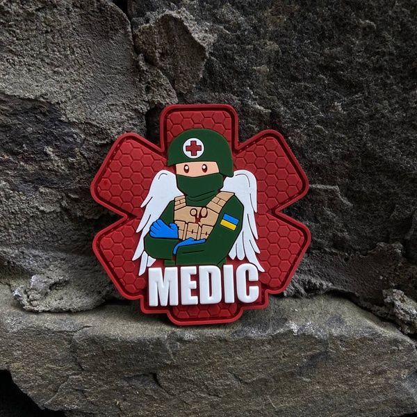 ПВХ шеврон &laquo;Medic&raquo; red 65465 фото