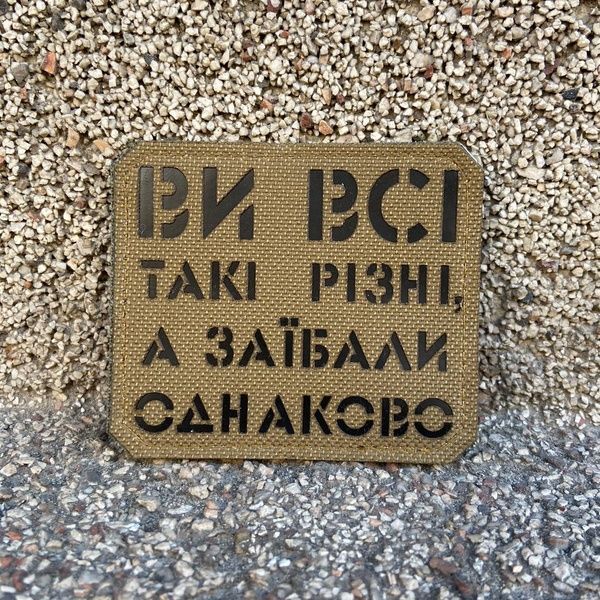 Шеврон &ldquo;Ви всі такі різні&rdquo; lasercut cb/bk 6767676 фото