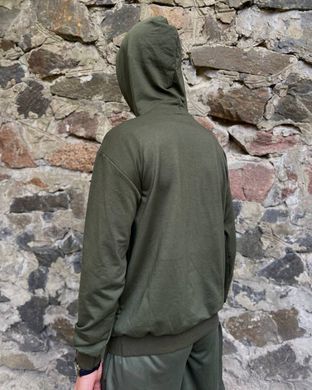 Худи с капюшоном с принтом "4.5.0" Olive 657667543 фото