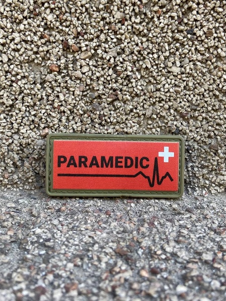 ПВХ шеврон “Paramedic” Red