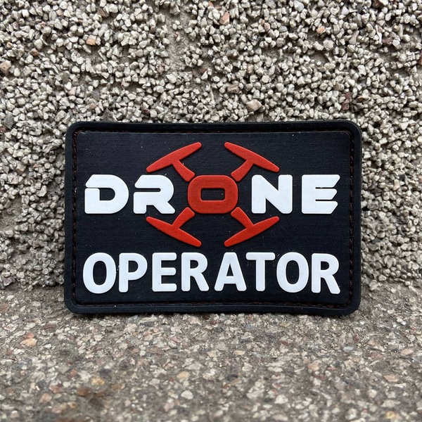 ПВХ шеврон “Drone operator” bk/wh