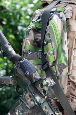 Тактический 3х-точечный оружейный ремень FRAG с карабином Olive