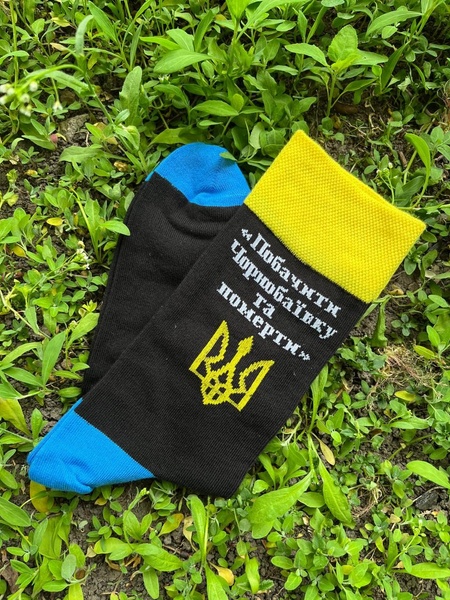 Носки с принтом "Побачити Чорнобаївку та померти"