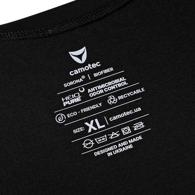 Футболка тактична Totem V-neck Black 887686 фото