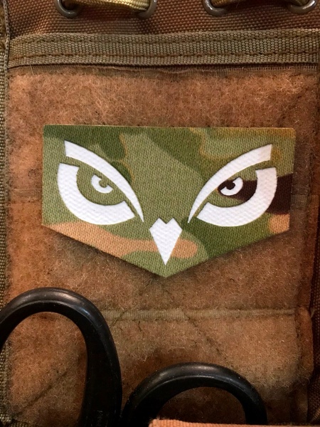 Шеврон «Owl eyes» lasercut mc-gl