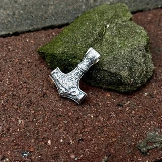 Кулон серебряный "Молот Тора" 567567 фото