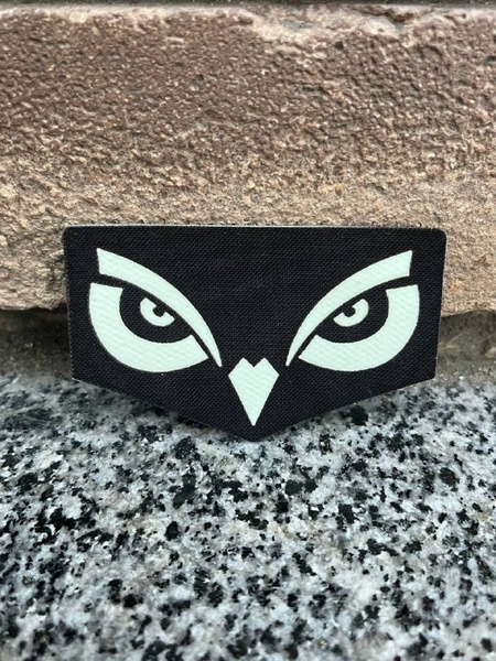 Шеврон «Owl eyes» lasercut bk-gl Black