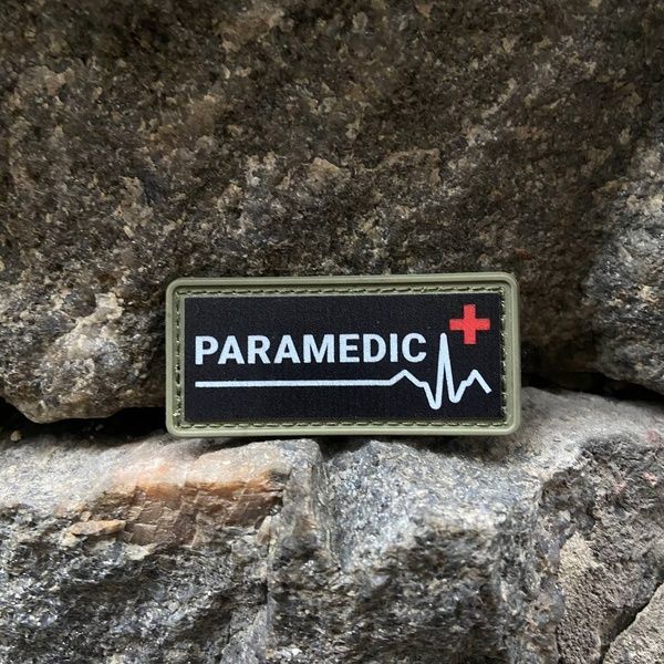 ПВХ шеврон &ldquo;Paramedic&rdquo; Black  7676411 фото