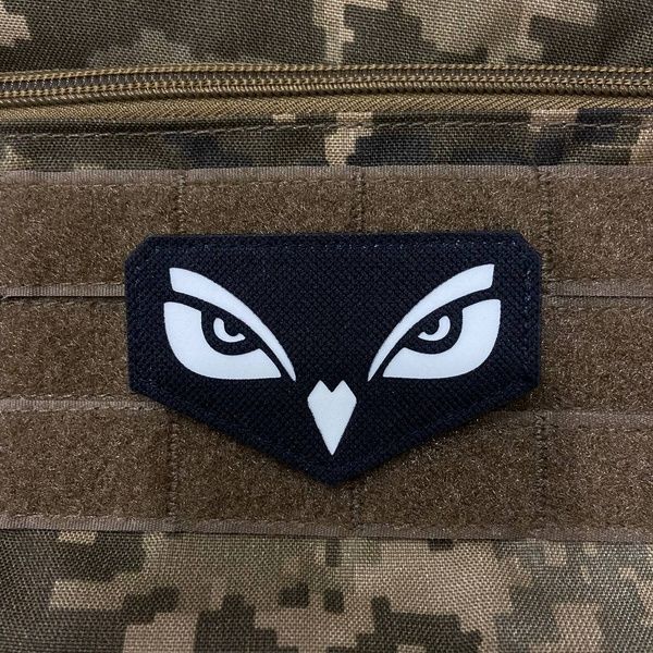 Шеврон &laquo;Owl eyes&raquo; lasercut bk-gl Black 9807654 фото
