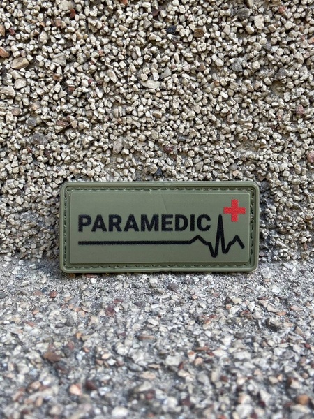ПВХ шеврон “Paramedic” Olive