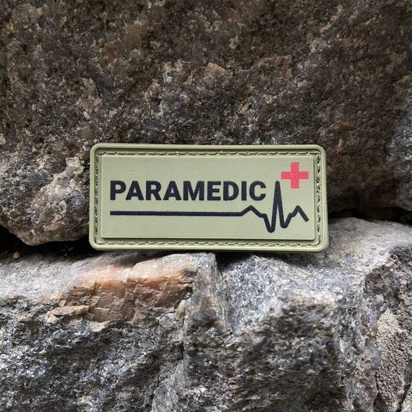 ПВХ шеврон &ldquo;Paramedic&rdquo; Olive  76576 фото