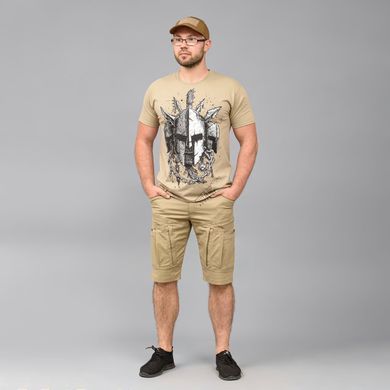 Футболка з принтом "SPARTANS" KHAKI (Бавовна) 6575679 фото