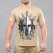 Футболка з принтом "SPARTANS" KHAKI (Бавовна) 6575679 фото 1